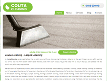 Tablet Screenshot of coutacleaning.com.au